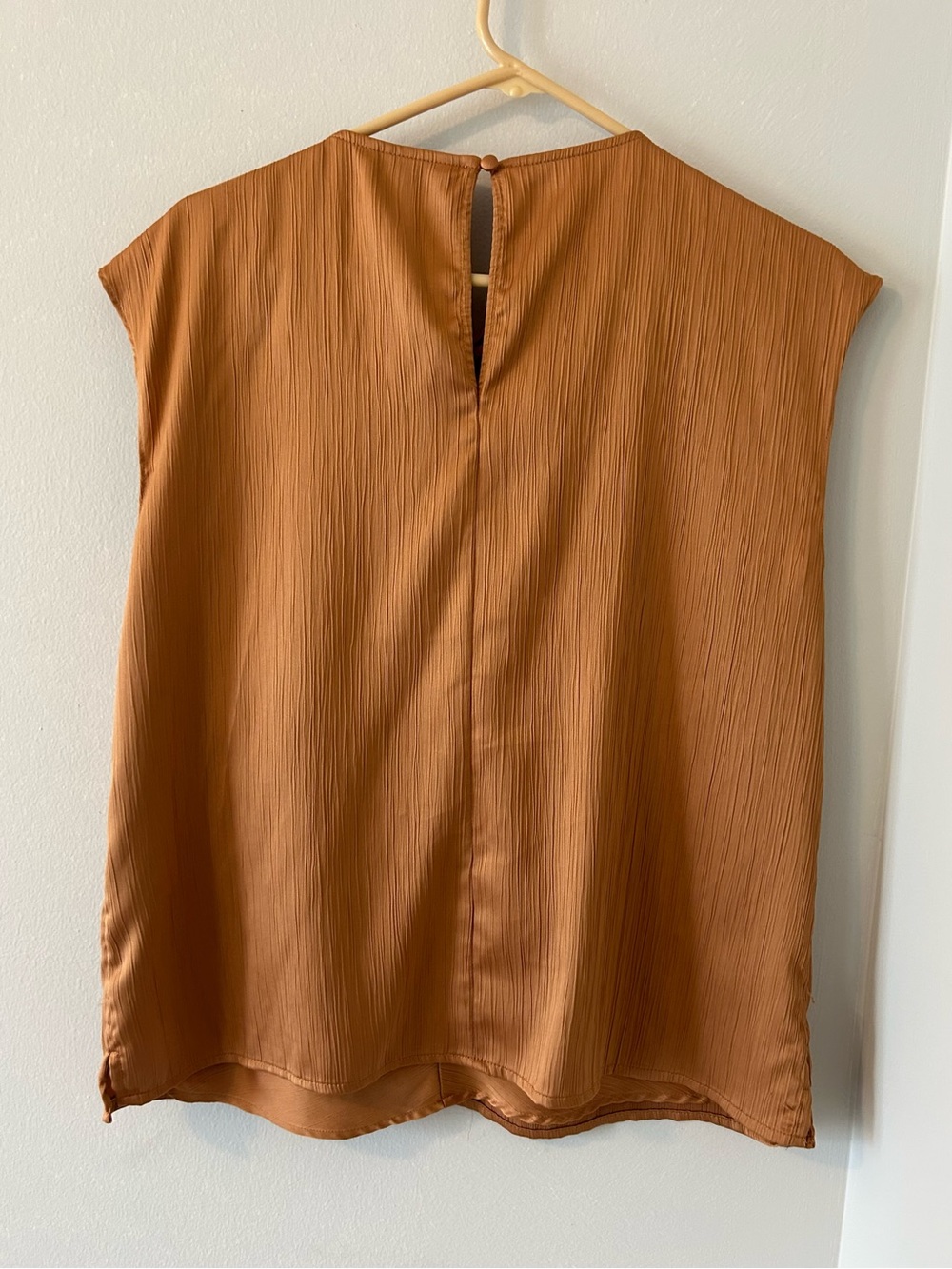 Nine West Sleeveless Twist-Front Blouse - Copper - Picture 5 of 6